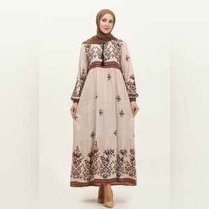 Zenane Floral Pattern 100% Vicose Dress